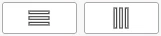 Project selector horizontal/vertical toggle button