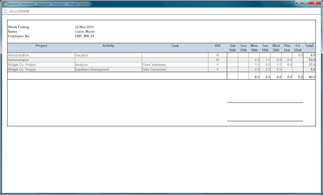 printable timesheet