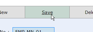 Senomix admin save button