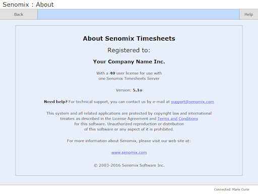 Senomix about screen