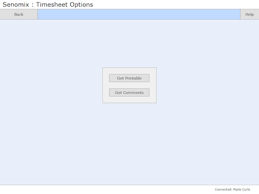 Timesheet read-only options