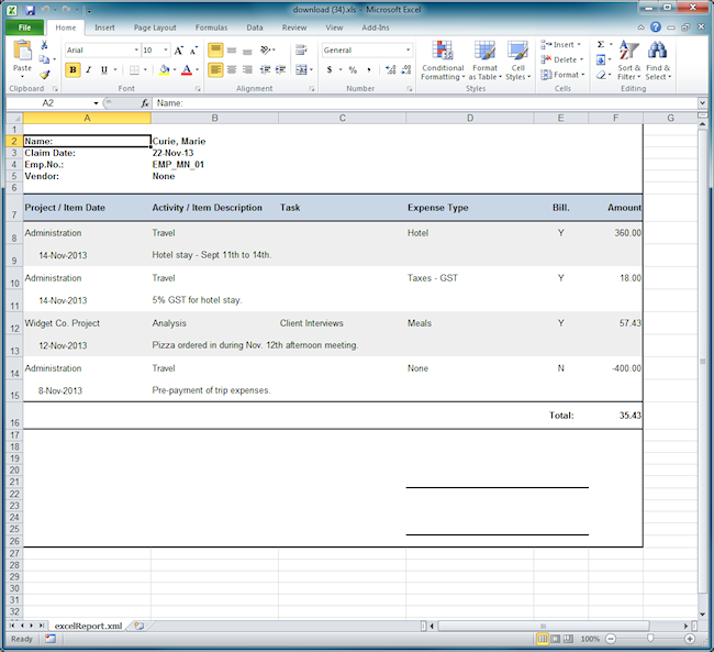 printable expense claim excel