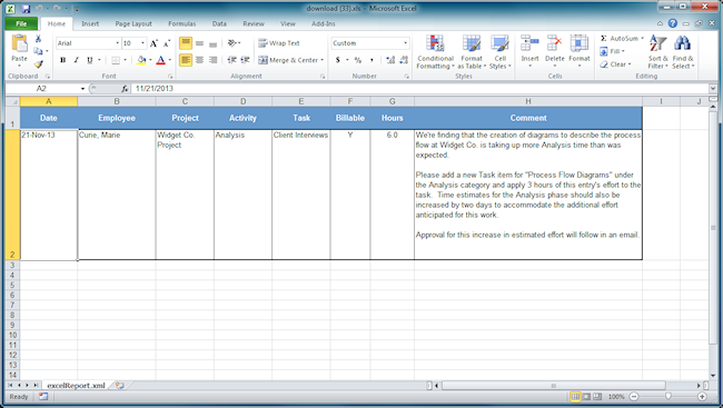 printable timesheet comments excel