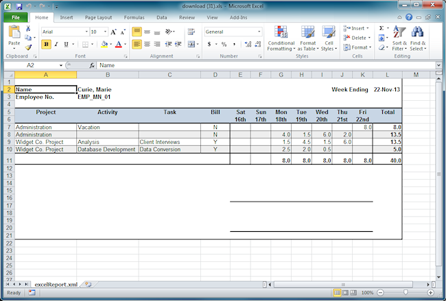 printable timesheet excel