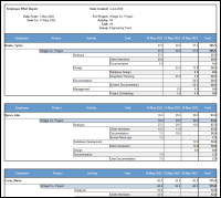 Employee timesheet reports