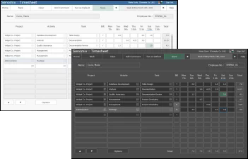 senomix timesheet app