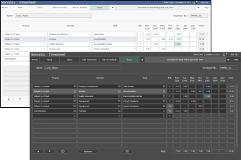senomix timesheet app